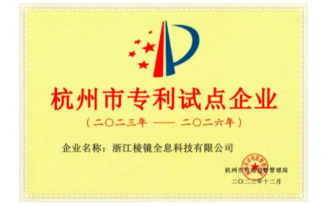喜讯 | LNGINk8凯发软件荣膺2023年度杭州市专利试点企业